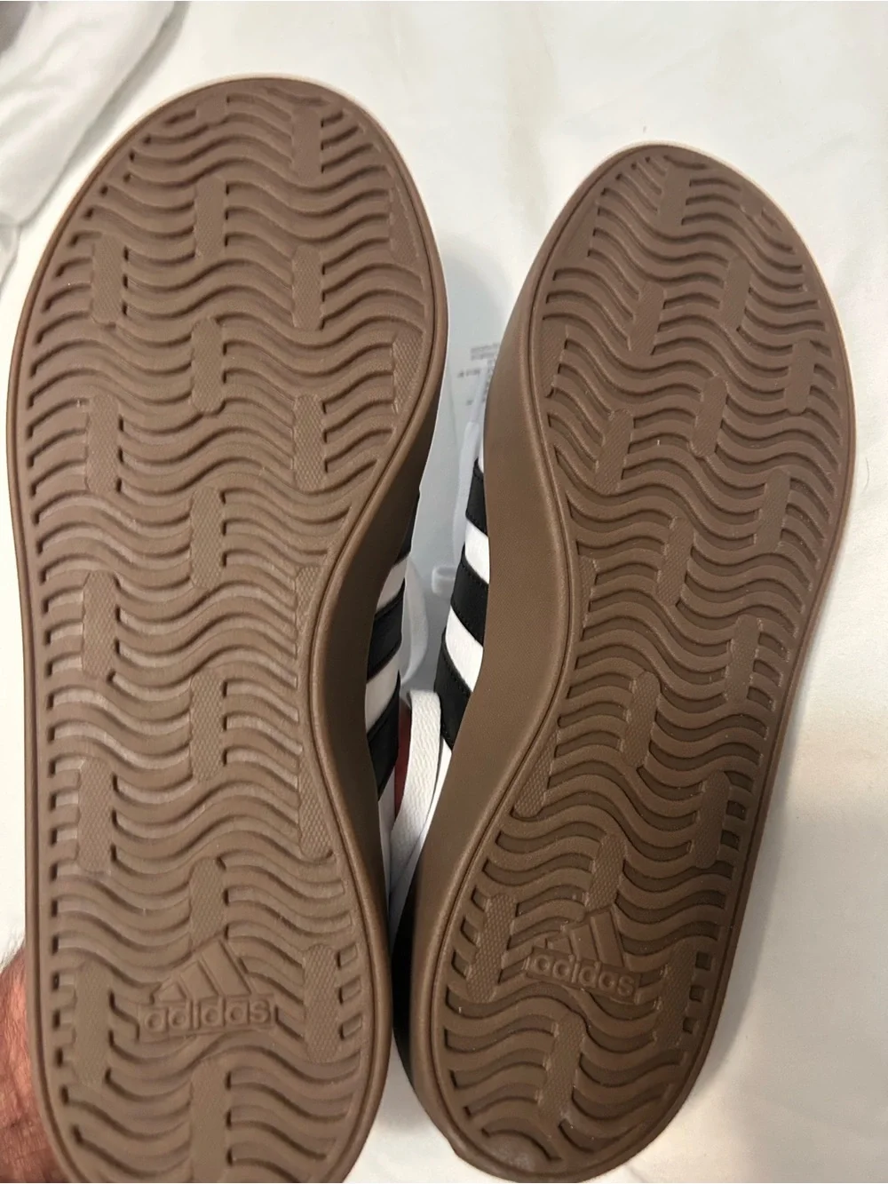 adidas White and Black VL Court 3.0 Low-Top Sneakers